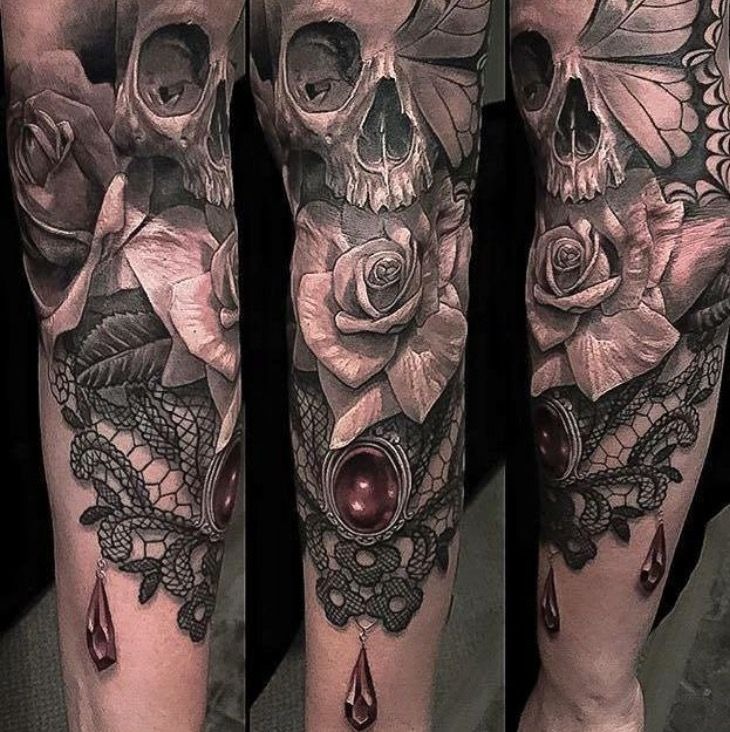 The Gothic Lady Tattoo Design