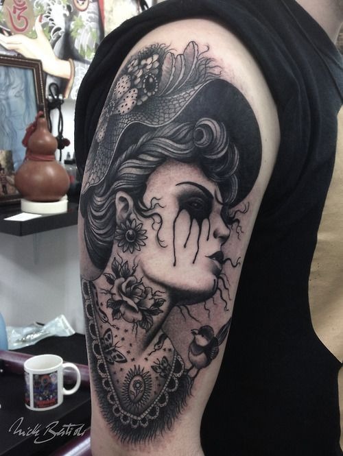 The Rose and Skull Fusion Tattoo Design