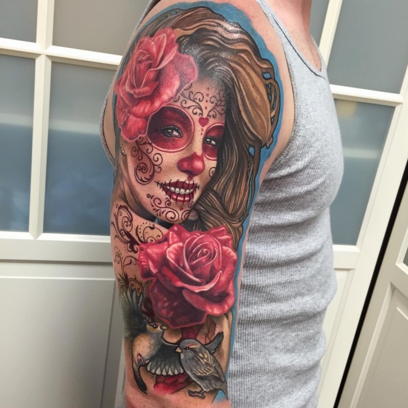 The Serene Queen Tattoo Design