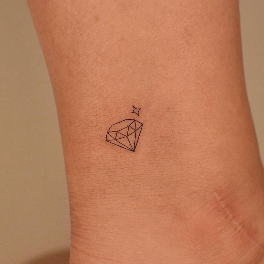 Matching Heart Diamond Tattoos Tattoo Design