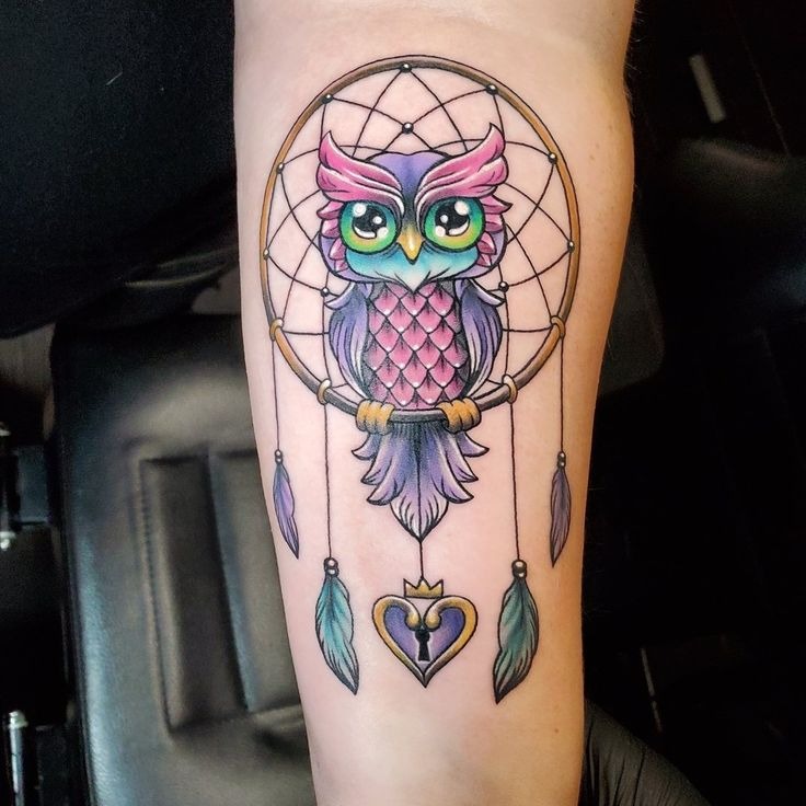 Rose-Topped Dream Catcher Tattoo Design