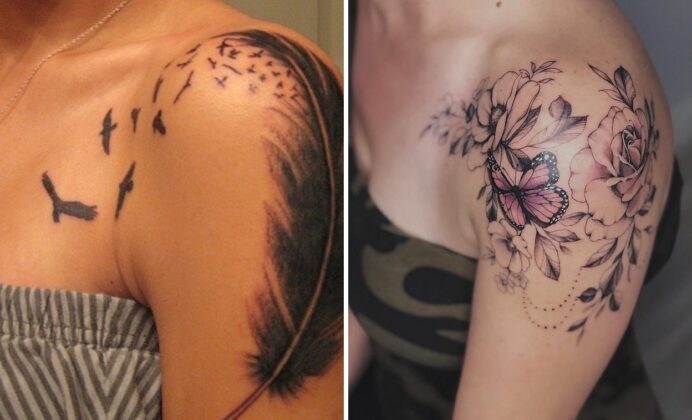 21+ Women Elegant and Meaningful Shoulder Tattoo Ideas For Unique Designs with Feminine Touches