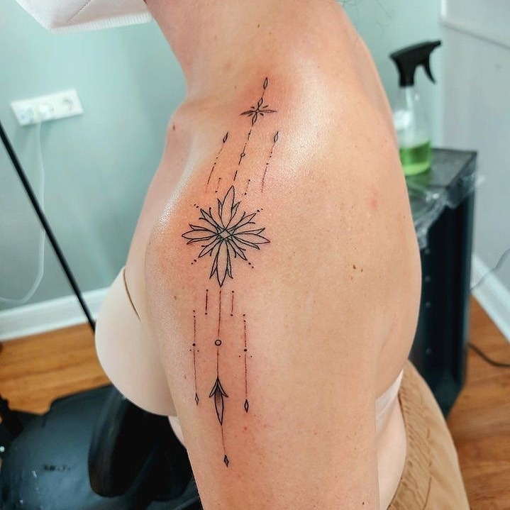 Single Flower Tattoo Tattoo Design