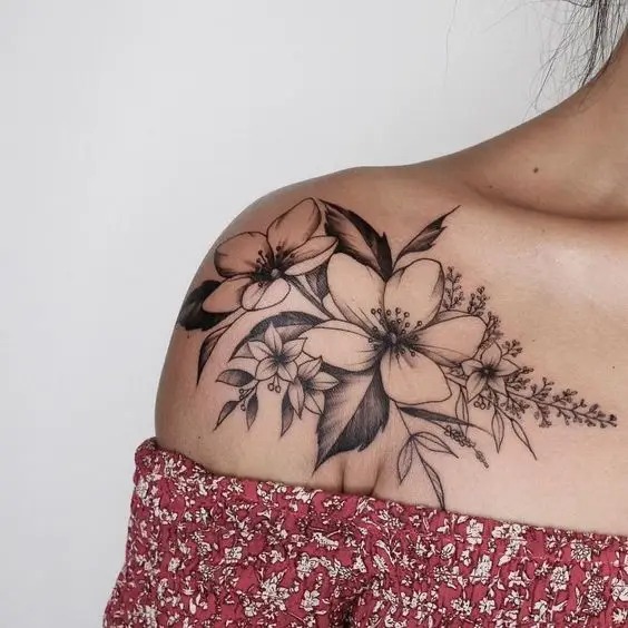 Sunflower Shoulder Tattoo Tattoo Design