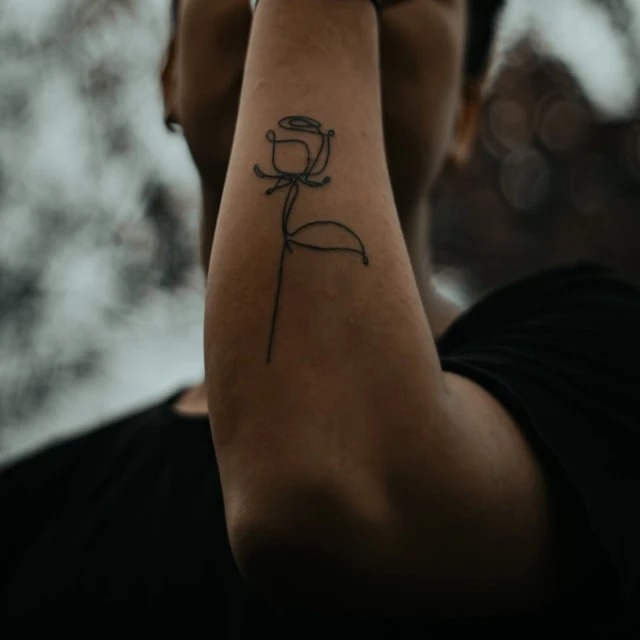 Leafy Arm Wrap Tattoo Design