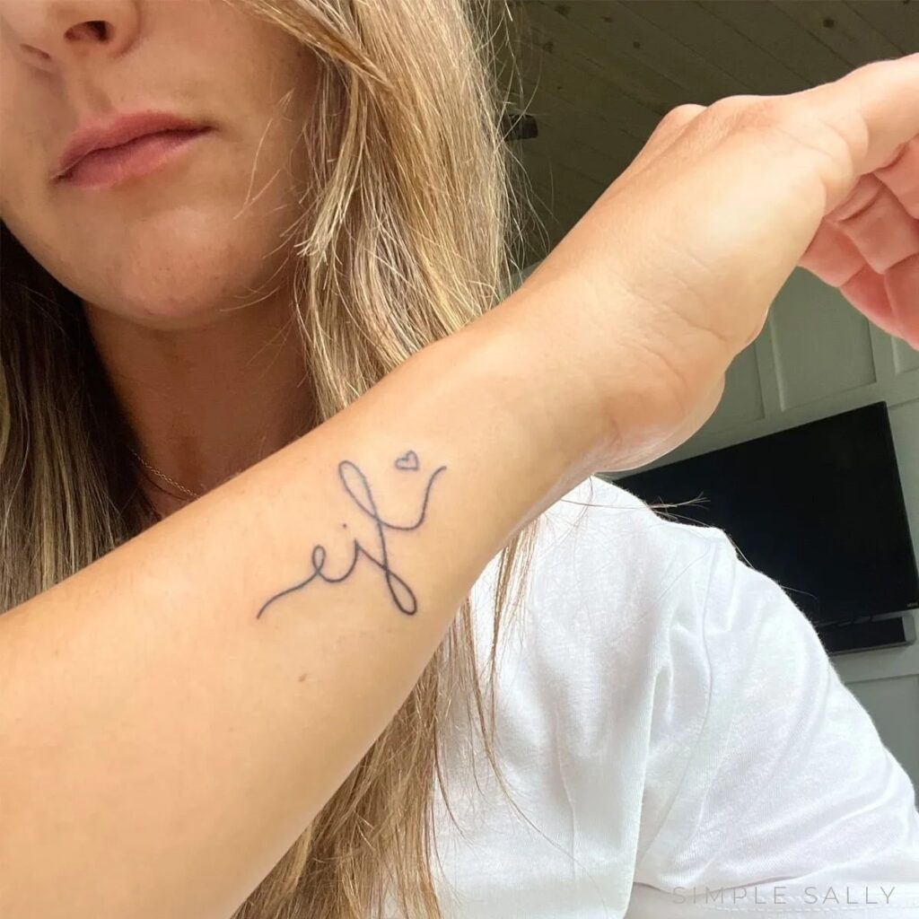 Single-Line Rose Tattoo Design