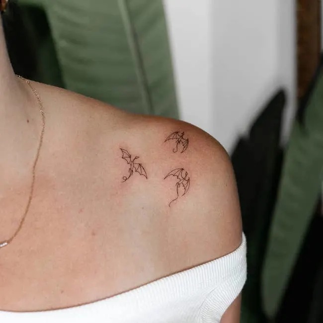 Single-Line Rose Tattoo Design