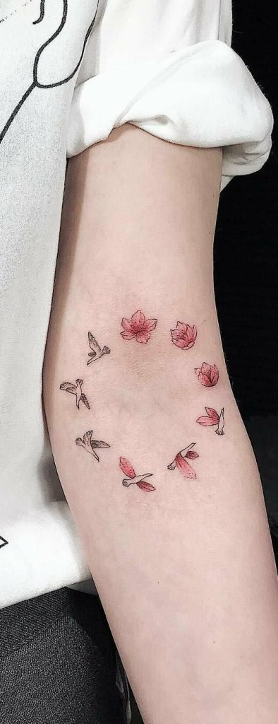 Symbolic Vertical Spine Design Tattoo Design