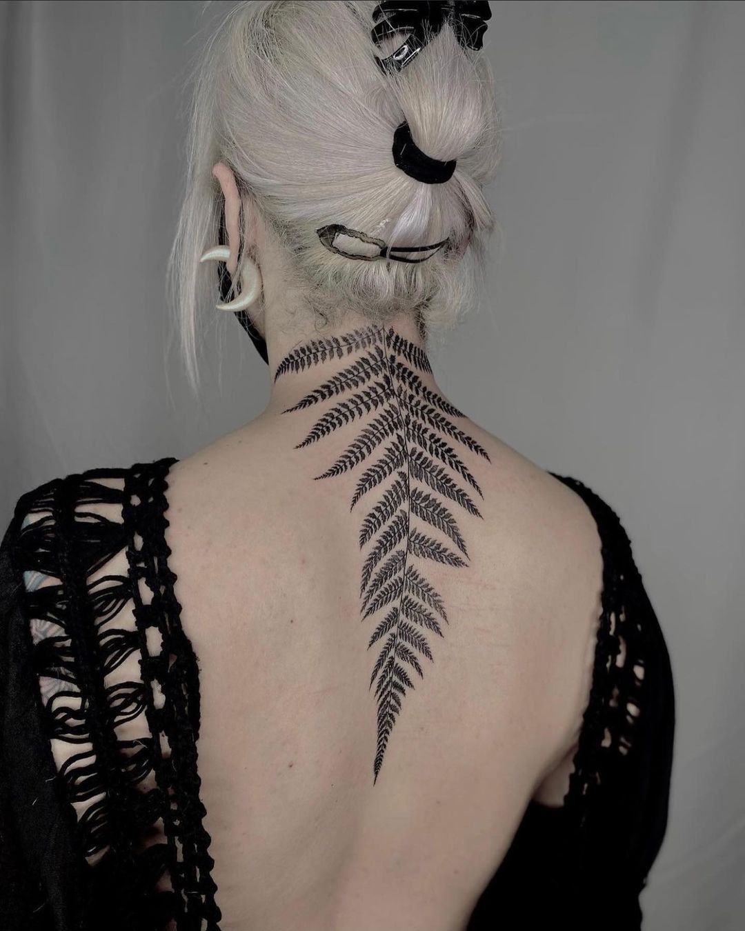 Phenomenal Back Fern Tattoo Tattoo Design