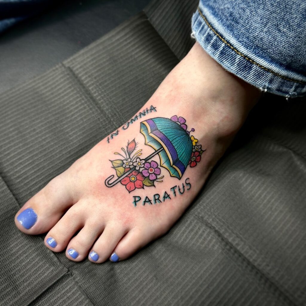 Bold Japanese Wave Foot Tattoo Tattoo Design