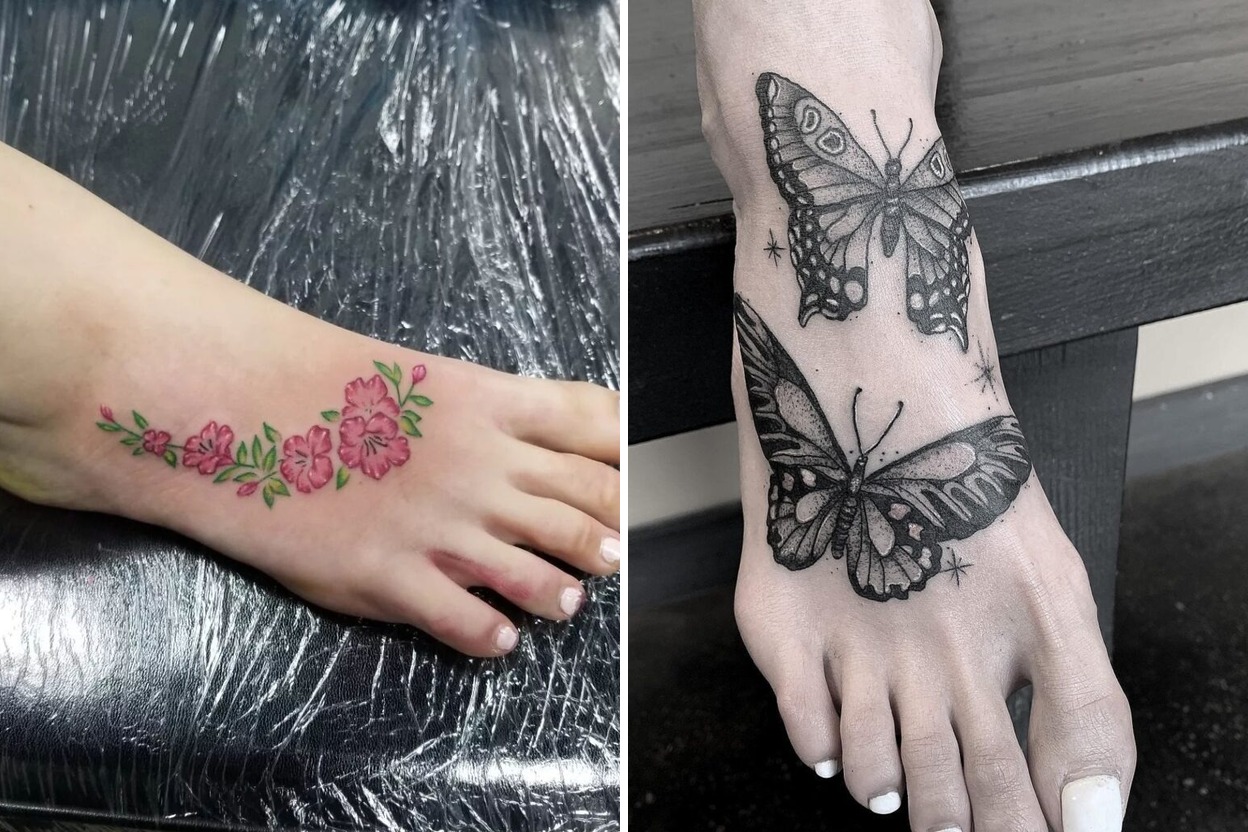 Women Foot Tattoo Ideas For Subtle and Symbolic Placement Featured Lookbook Collage