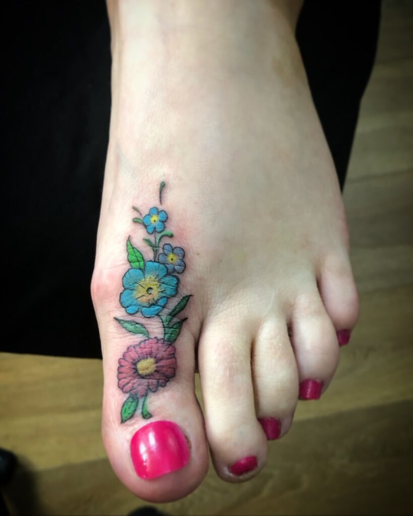 Hibiscus Flower Ankle Tattoo Tattoo Design