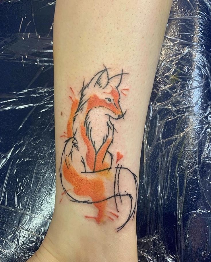 Loose Ink Fox Sketch Tattoo Tattoo Design