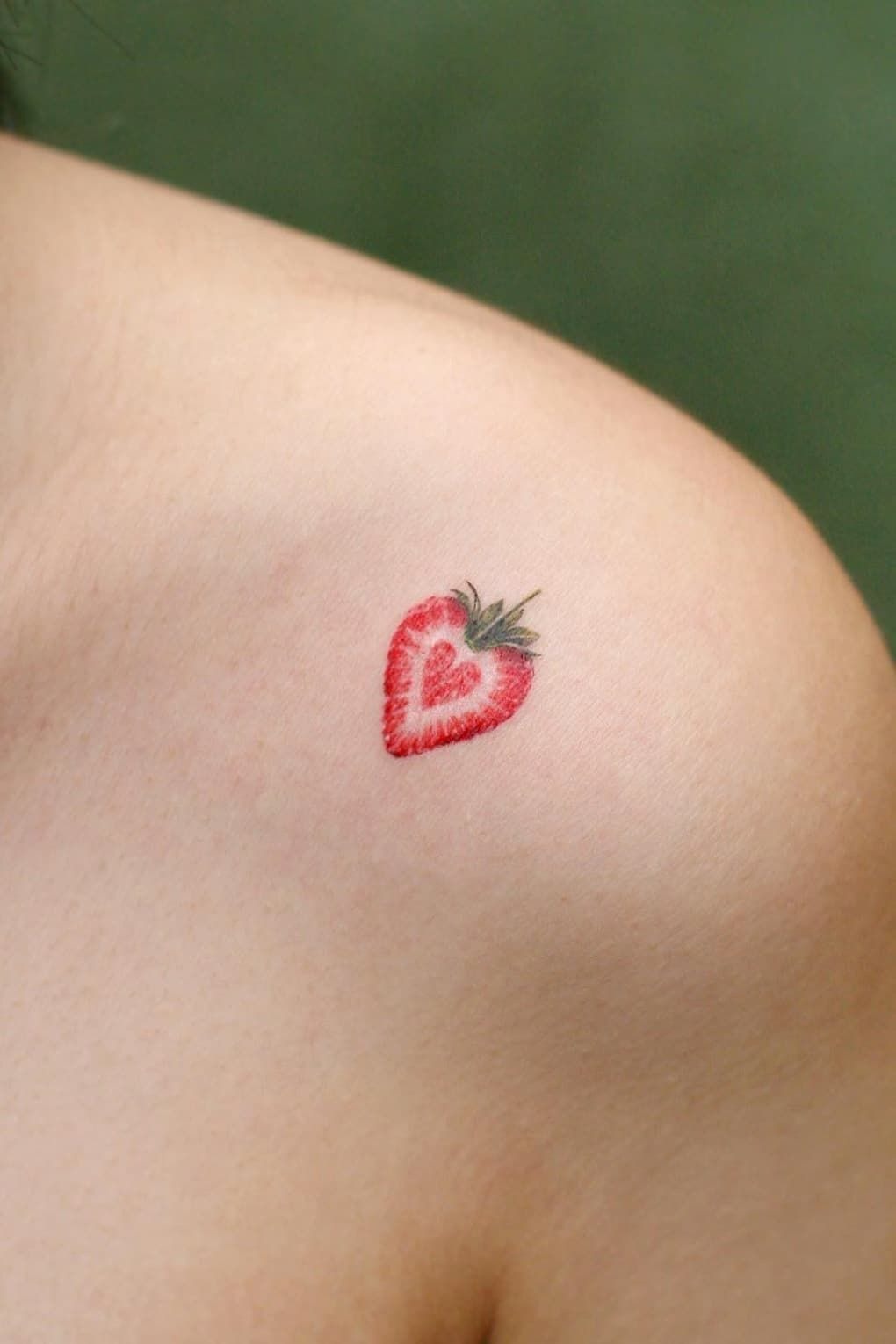 Strawberry Heart Tattoo Tattoo Design