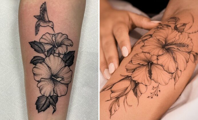 Women Gorgeous Hibiscus Tattoo Ideas That Redefine Modern Body Art