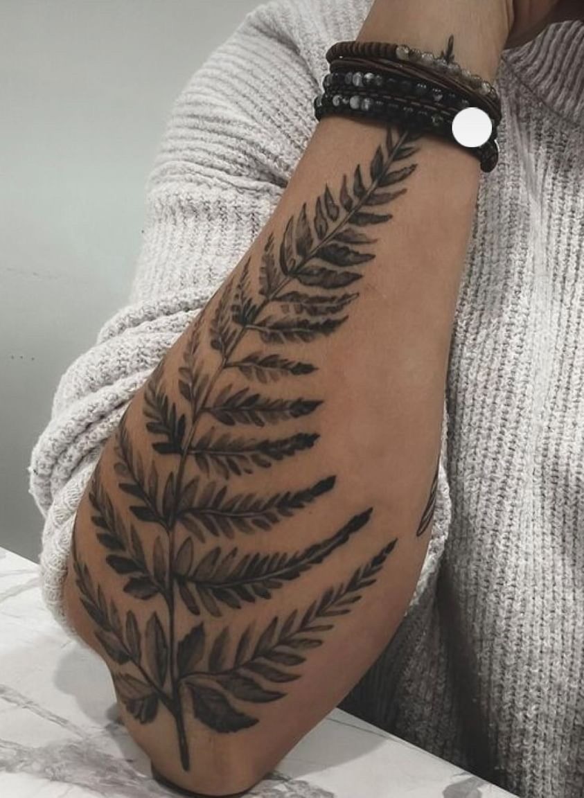 Bold Fern Sleeve Tattoo Tattoo Design