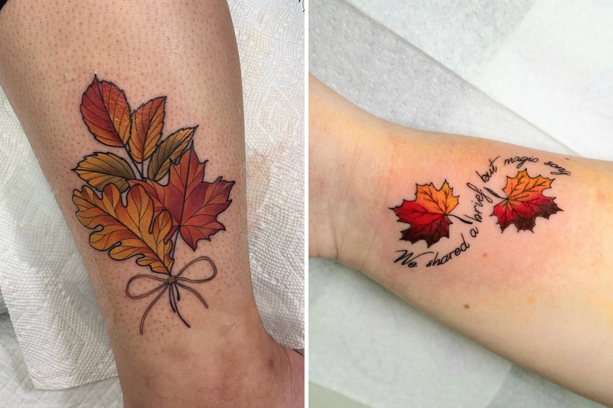 23+ Women Gorgeous Leaf Tattoo Ideas For Nature Loving Featured Lookbook Collage