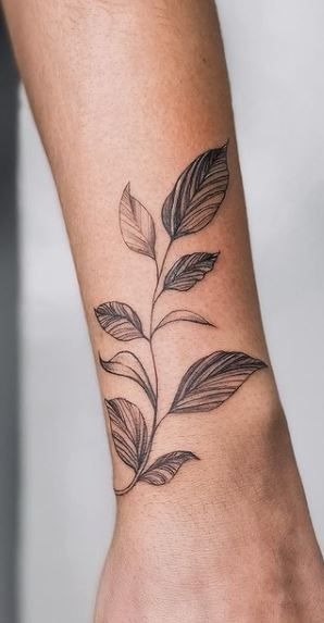 Fine Branch Wrist Tattoo Tattoo Design