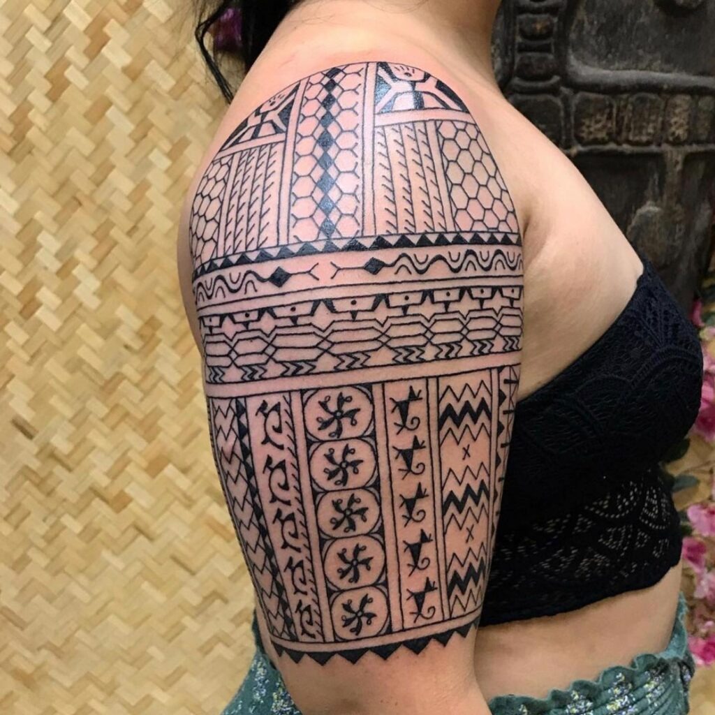 Filipino Tribal Half Sleeve Tattoo Tattoo Design