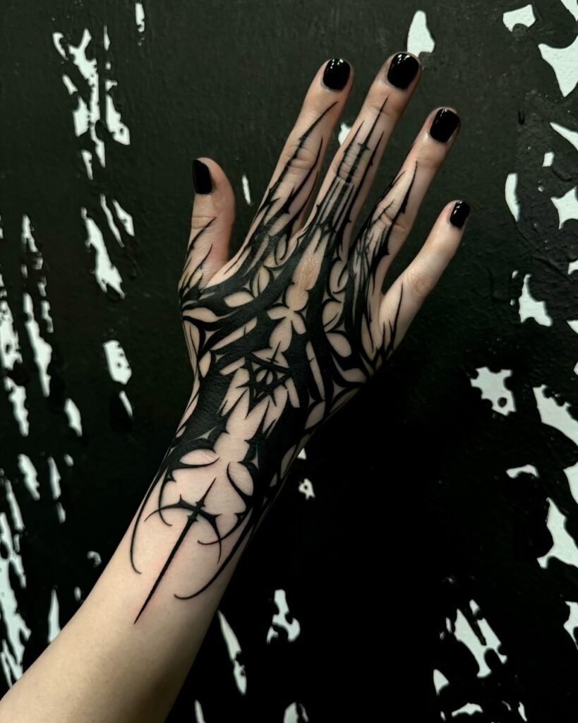 Dark Mystique Hand Tattoo Tattoo Design