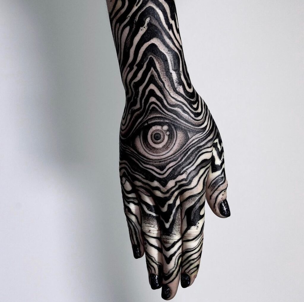 Delicate Lotus and Mandala Hand Tattoo Tattoo Design