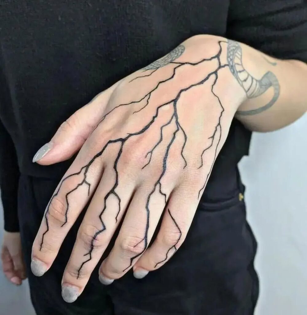 Gothic Spire Shadows Hand Tattoo Tattoo Design