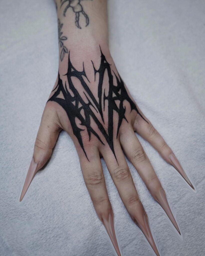Inspirational Symbols Hand Tattoo Tattoo Design