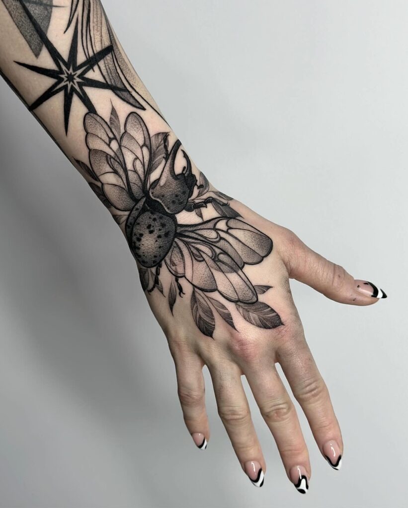Ornamental Blackwork Forearm Tattoo Tattoo Design