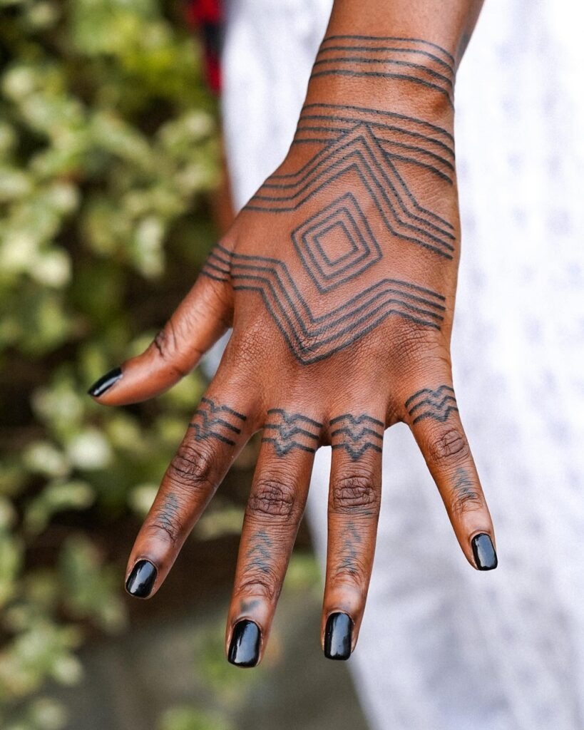 Timeless Love and Nature Hand Tattoo Tattoo Design