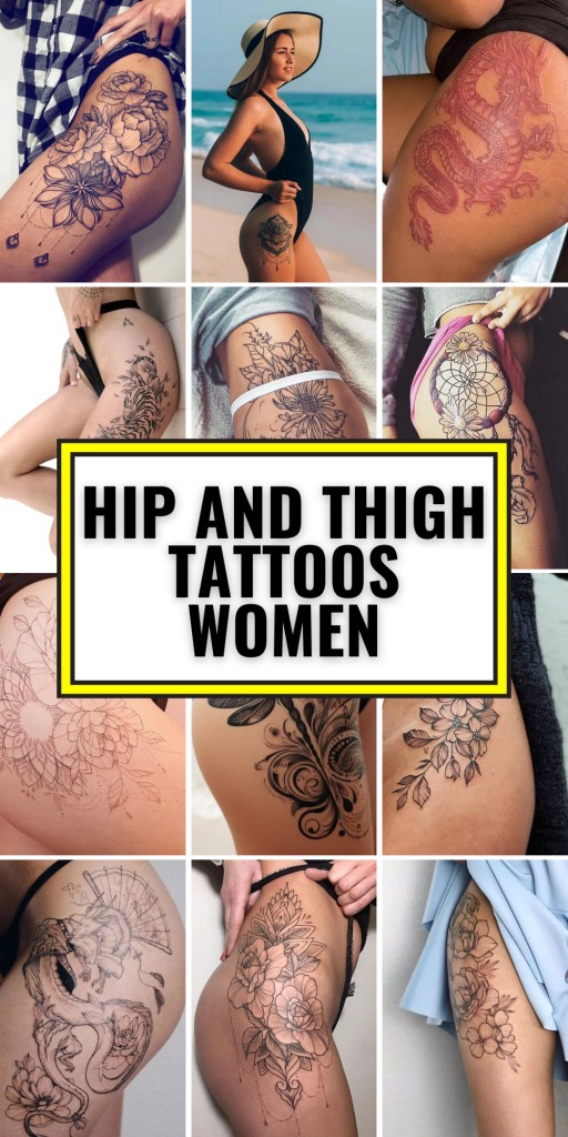 Black and Grey Floral Tattoo Tattoo Design