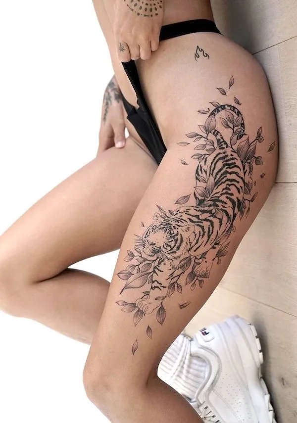 Dreamy Dreamcatcher Hip Tattoo Tattoo Design
