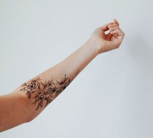 A Delicate Floral Design for Women Tattoo Design