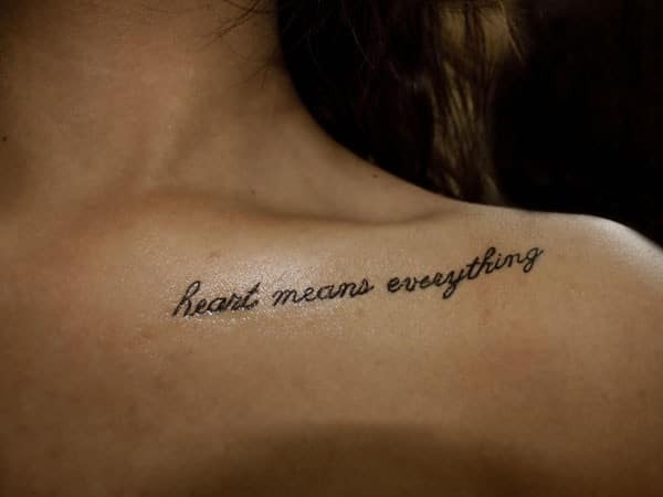 Heart Means Everything Tattoo Tattoo Design
