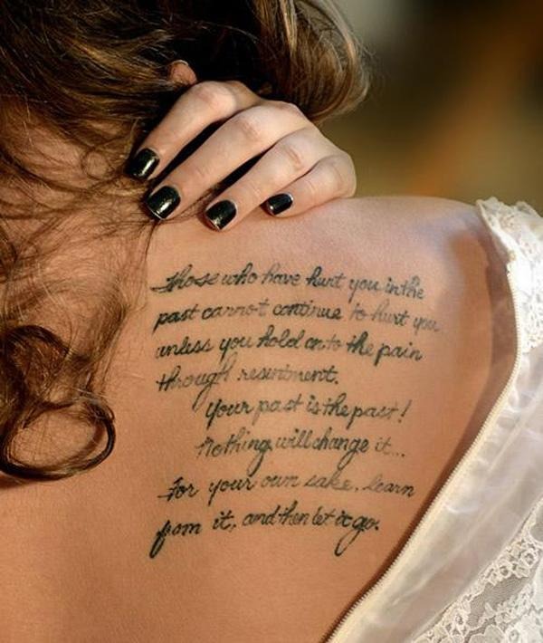 Let Go of the Past Tattoo Tattoo Design