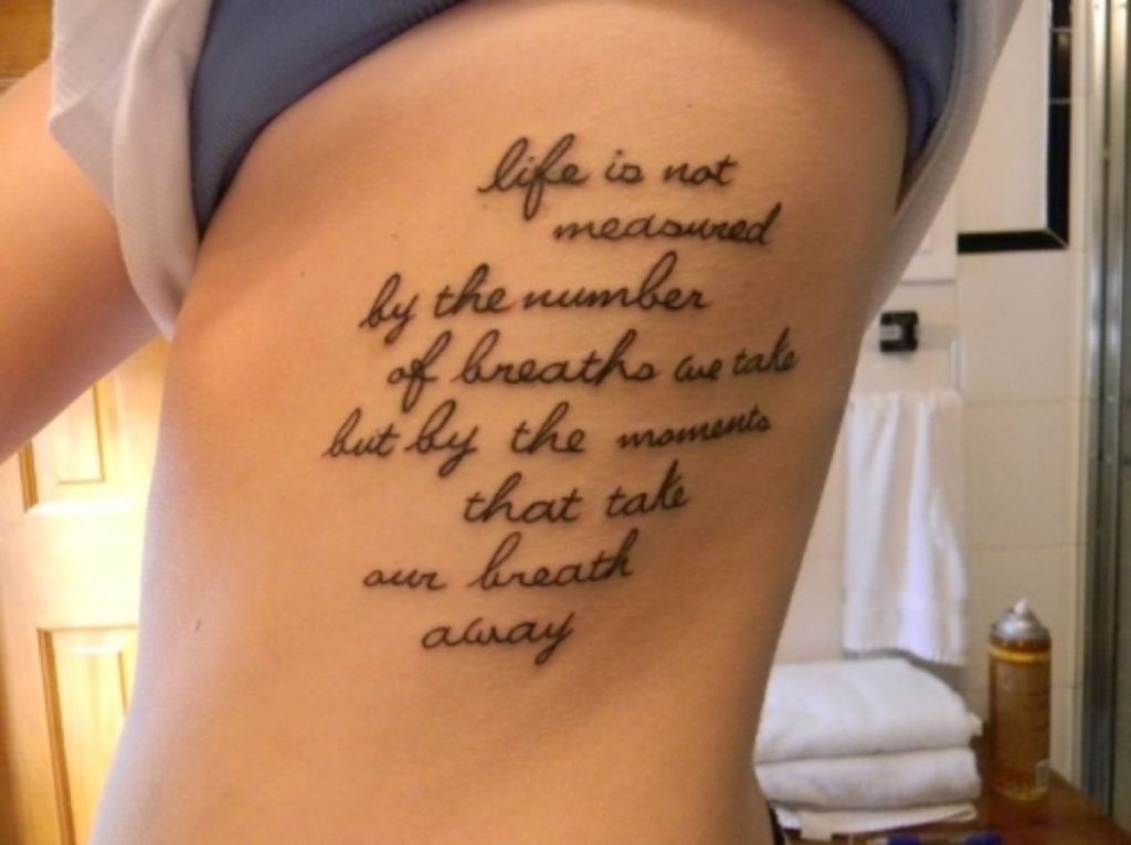 Life is Not Measured Tattoo Tattoo Design