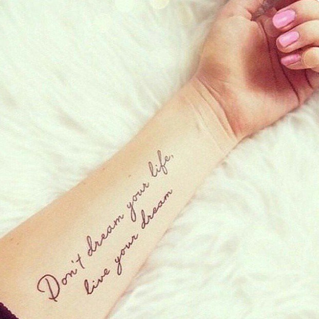 Live Your Dream Tattoo Tattoo Design