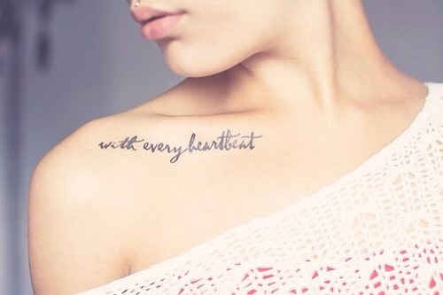 With Every Heartbeat Tattoo Tattoo Design