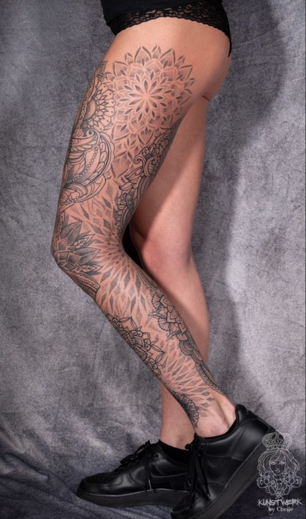 Full Mandala-Inspired Sleeve Tattoo Design