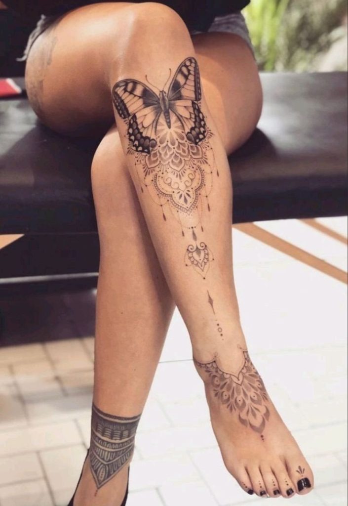 Mandala-Inspired Butterfly Tattoo Tattoo Design