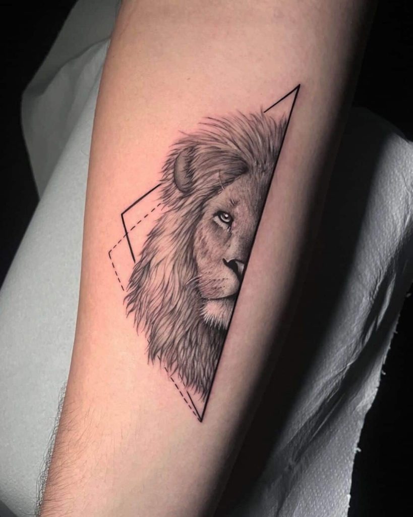 Majestic Lion Family Shoulder Tattoo Tattoo Design