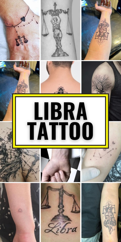 This tattoo blends the powerful image of Lady Justice, blindfolded and holding a sword, with a cosmic and mystical touch.