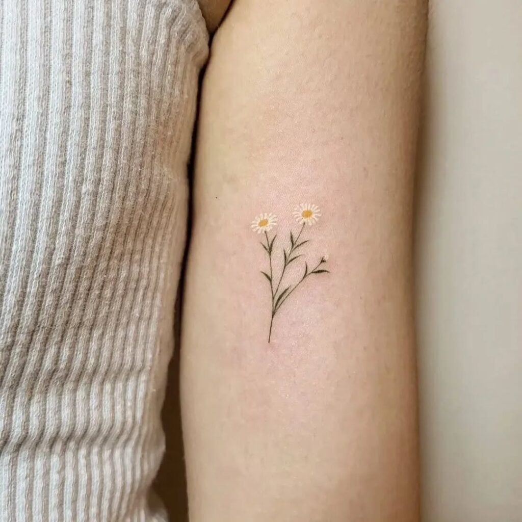 Little Daisy Flower Tattoo Tattoo Design