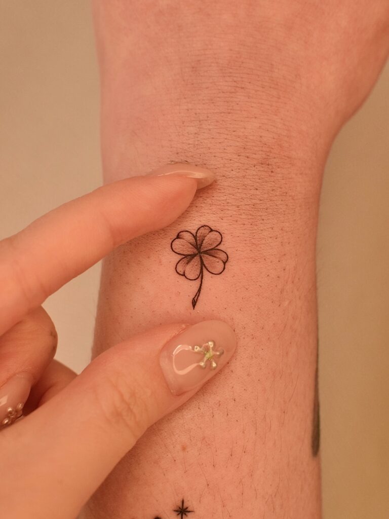 Little Four-Leaf Clover Tattoo Tattoo Design