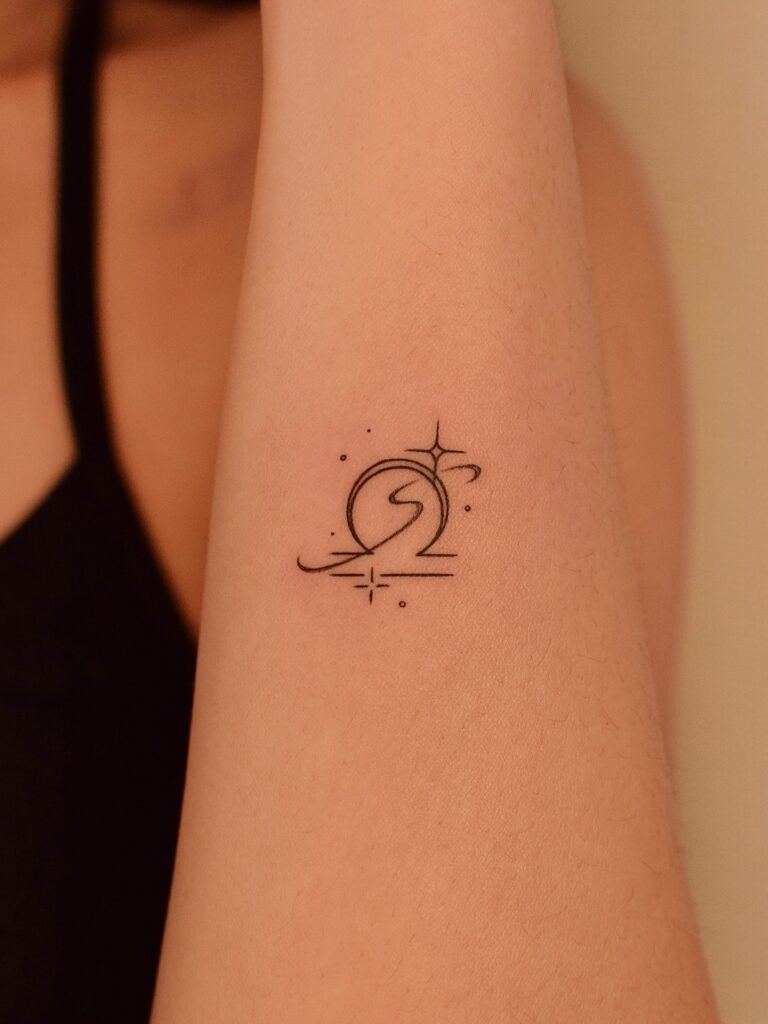 Little Libra Zodiac Symbol Tattoo Tattoo Design
