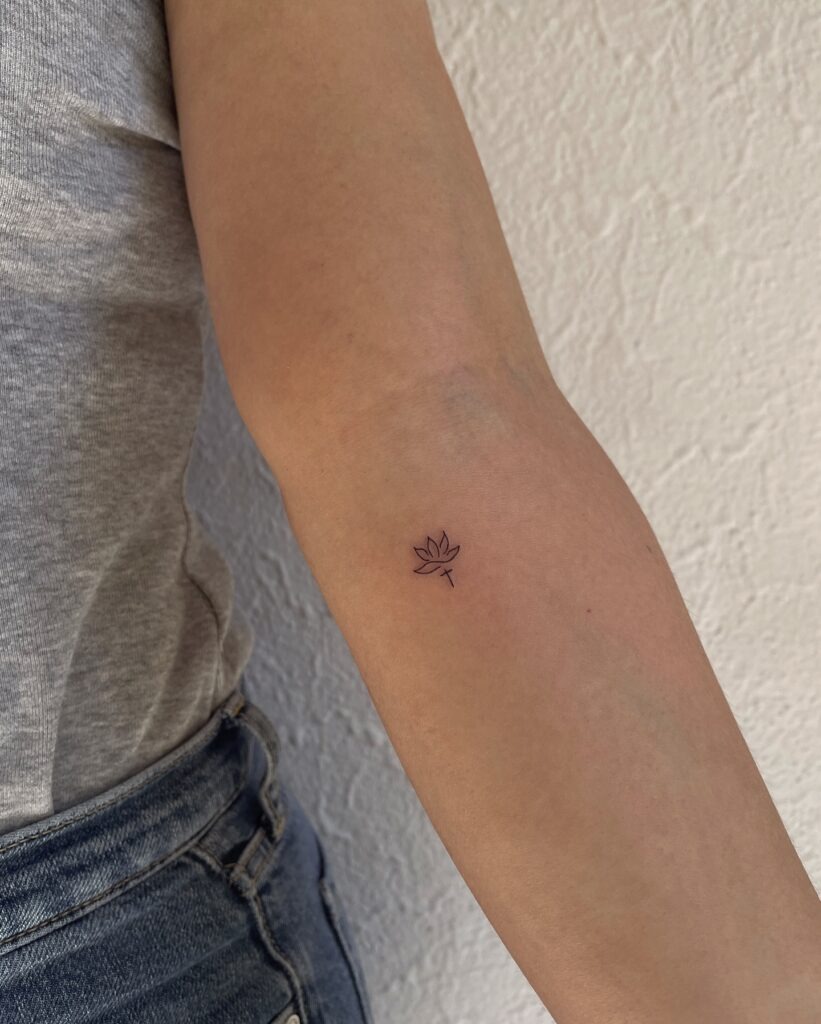 Little Lotus Flower Tattoo Tattoo Design