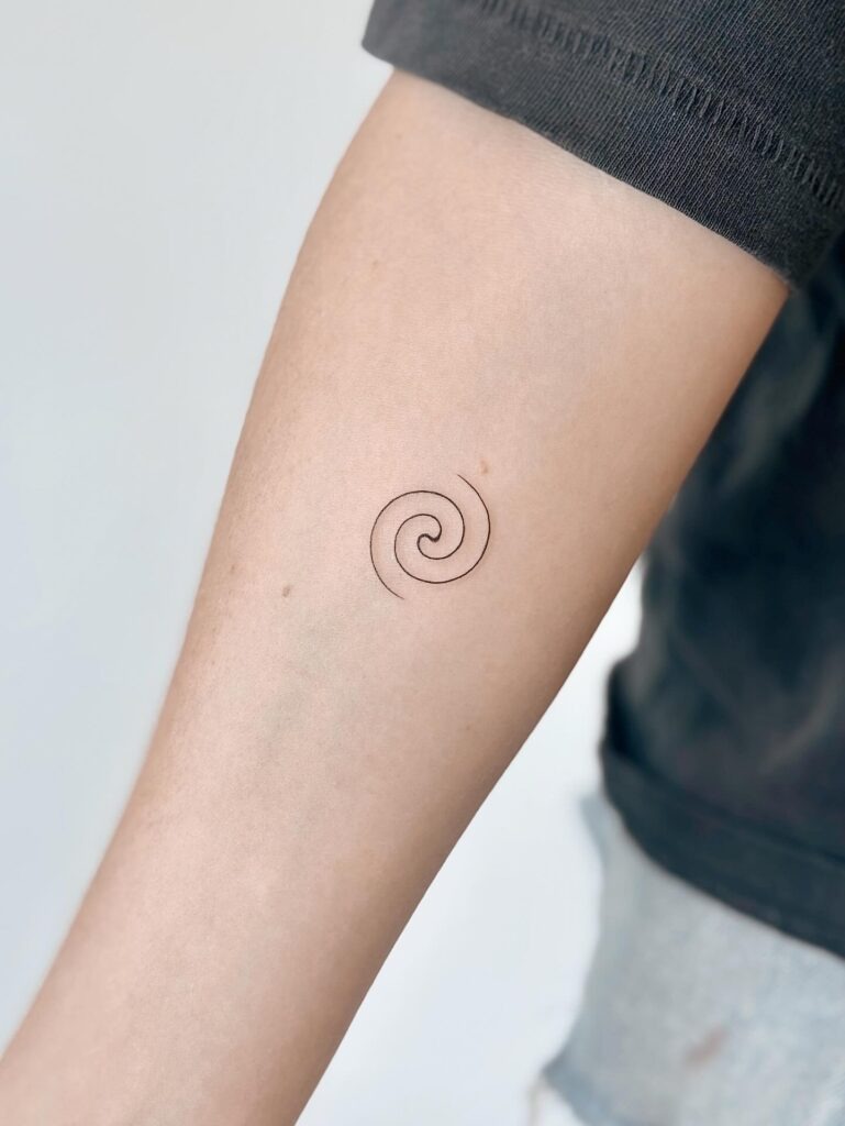 Little Spiral Symbol Tattoo Tattoo Design