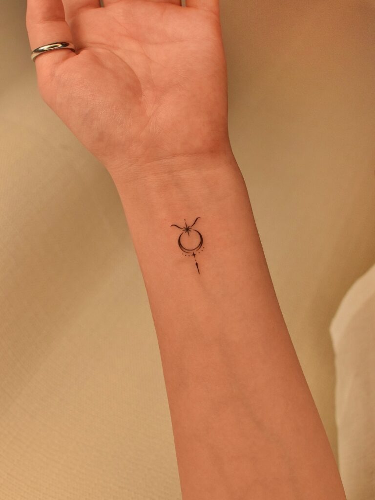 Little Taurus Zodiac Symbol Tattoo Tattoo Design