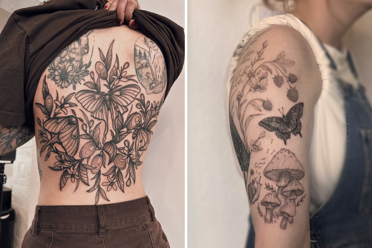56+ Women Nature Tattoo Ideas & Inspiration Featured Lookbook Collage