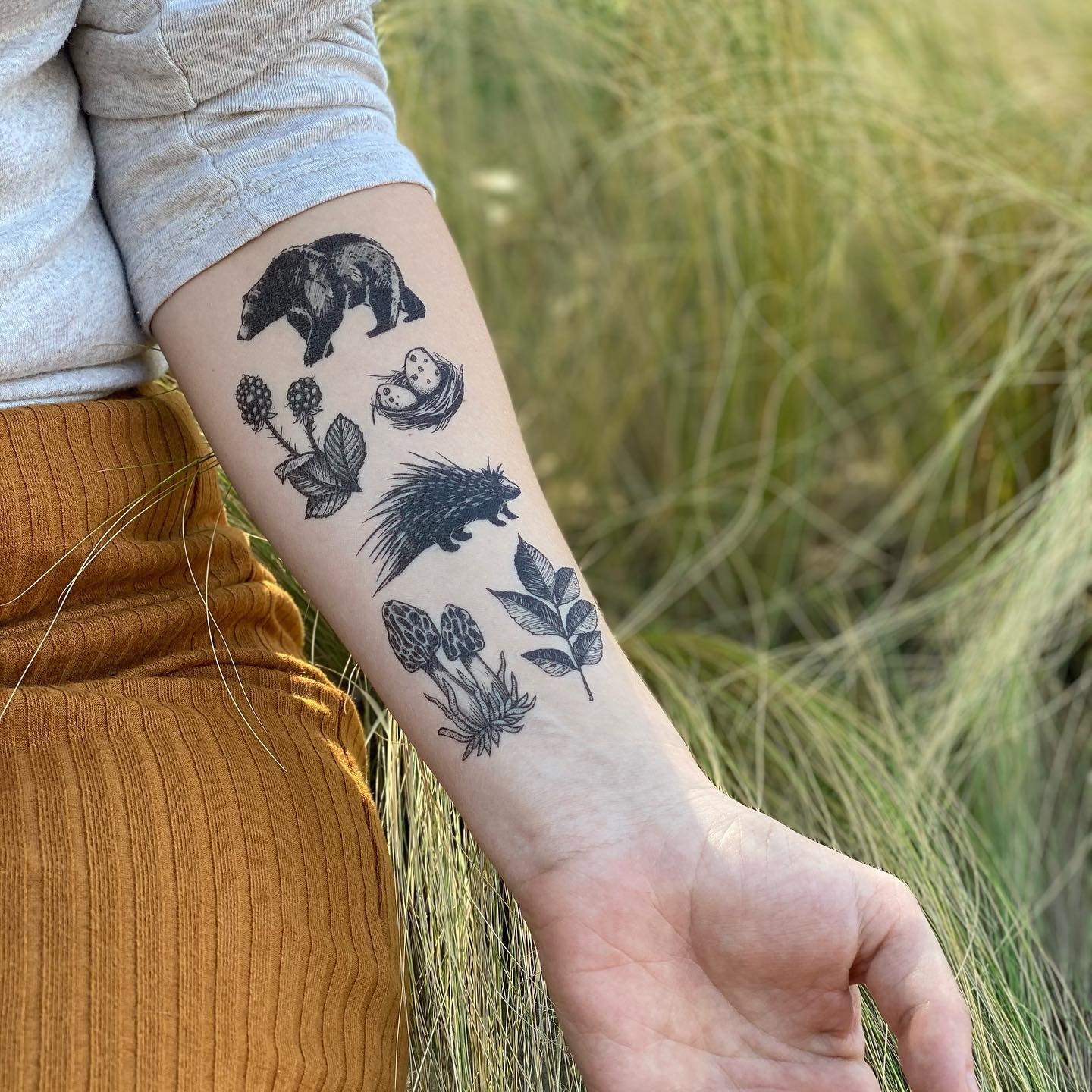 Forest Life Forearm Tattoo Collection Tattoo Design