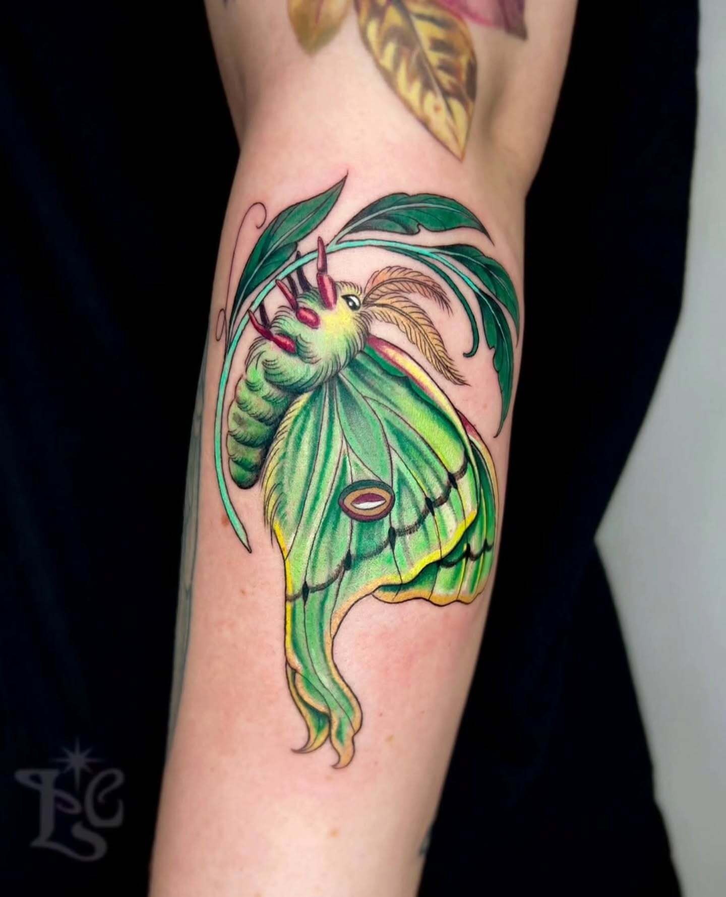 Geometric Mountain and Moon Tattoo Tattoo Design